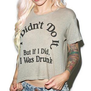 Wildfox Wasn't Me Middie Tee